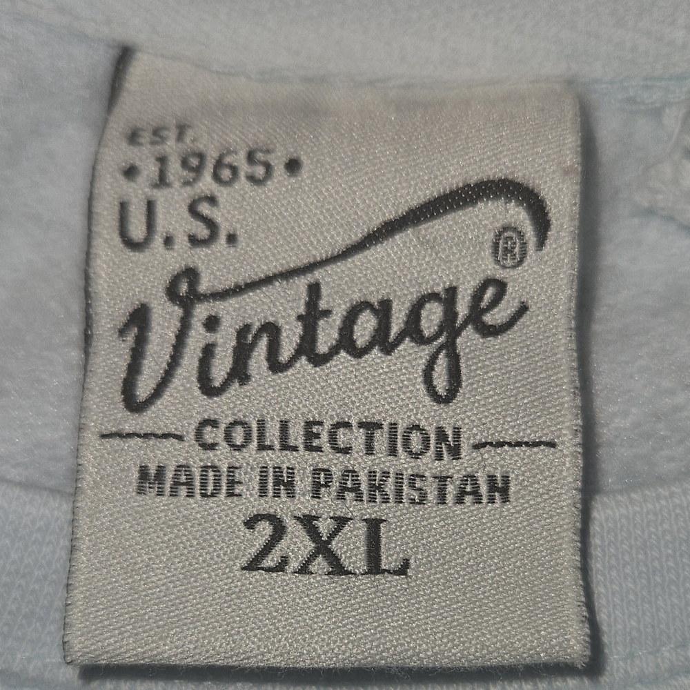 U.S. VINTAGE COLLECTION 'NASHVILLE' Light Aqua Blue Sweatshirt Sz 2XL NWOT - Picture 5 of 6